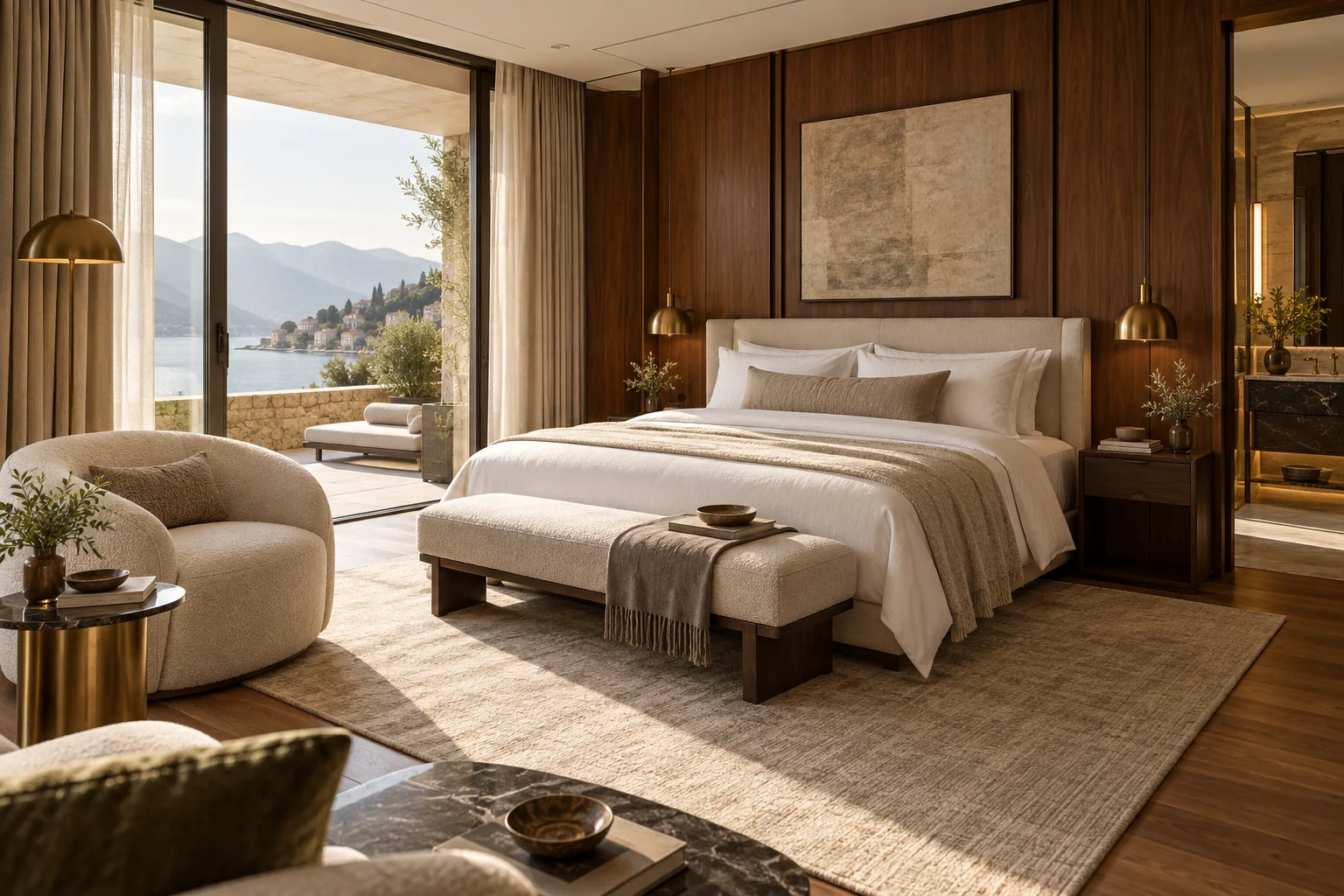 Suite de lujo de hotel ficticio
